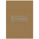 A1 fiber paper that features a repeating fine line design that resembles small slats of wood. White borders are on the sides.