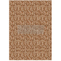 A1 fiber paper design that features a repeating braid pattern in subtle, neutral brown shades. White borders are on the sides.