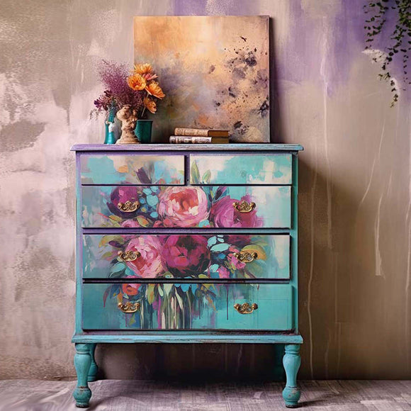 ReDesign with Prima - Burst of Color Decoupage Paper (A1 Size)