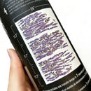 A tube of ReDesign with Prima's Champs de Lavende rub-on transfer shows 3 sheets with measurements of 24" x 11.7" each.