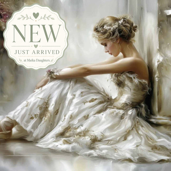 ReDesign with Prima Kacha Etoile Studio A1 fiber decoupage paper featuring a romantic ballerina in a soft white gown