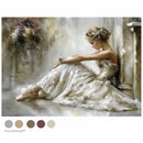 Etoile Studio A1 fiber decoupage paper with soft neutral Hue Harmony colors for romantic furniture decor

