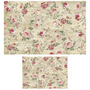 ReDesign with Prima Timeless Charm decoupage paper set showing the same rose design in two coordinating sheet sizes