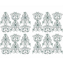 Full sheet of ReDesign with Prima Jardin Secret furniture transfer showing repeating sage green French toile medallions, cherubs, vines, flowers, and ornate vintage motifs.