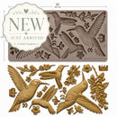 ReDesign with Prima Bloom & Flutter 5x10 silicone mold with hummingbirds, blossoms, crowns and gold resin castings