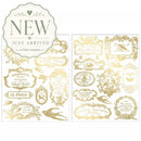 ReDesign with Prima Chant Du Matin Gold H2O water slide transfers with two sheets of vintage French bird labels and ornate frames