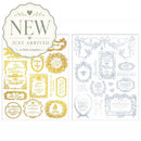 ReDesign with Prima Eclat Du Matin Gold and Silver H2O water slide transfers with two sheets of vintage French labels and ornate designs