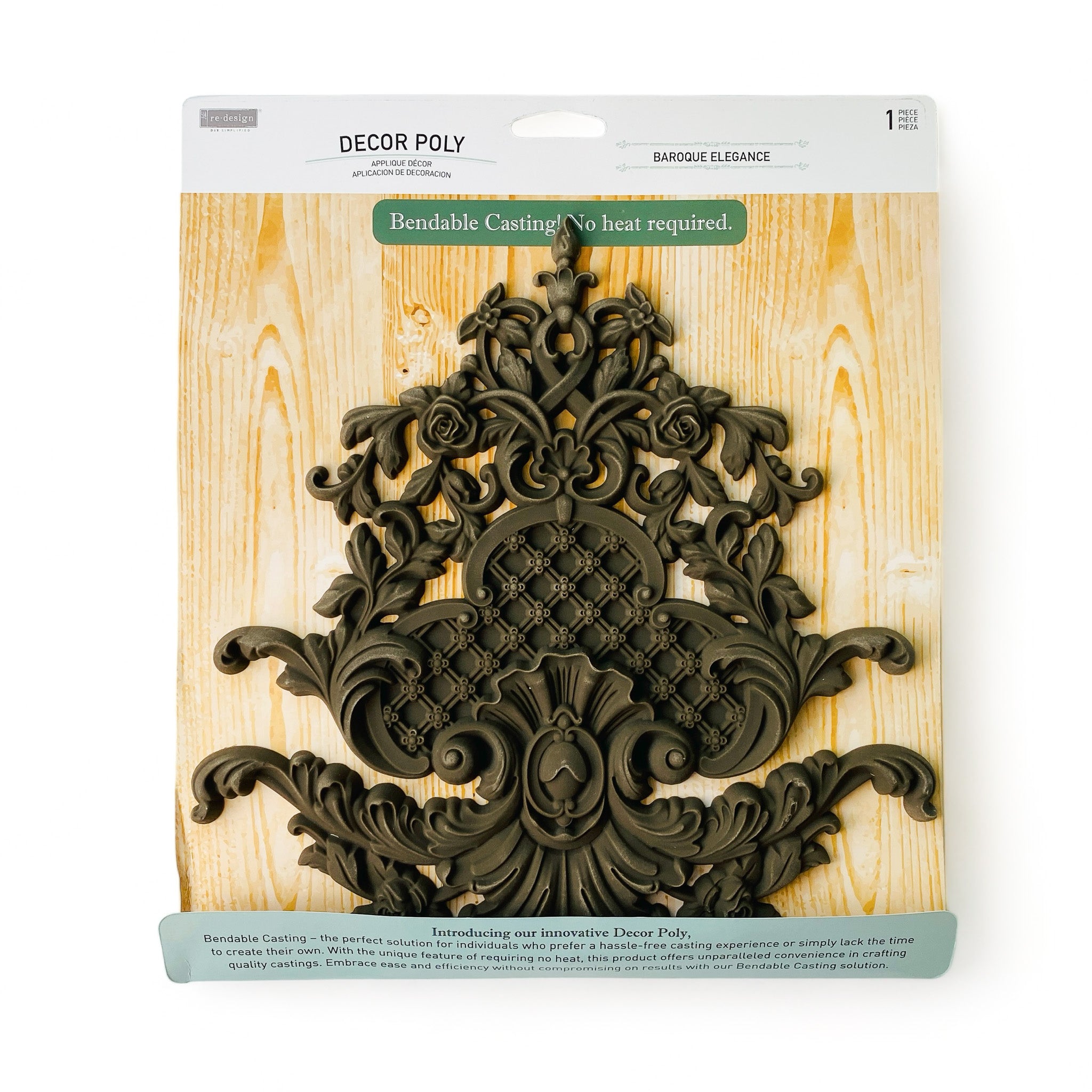 A package of ReDesign with Prima's Baroque Elegance Decor Poly is against a white background.