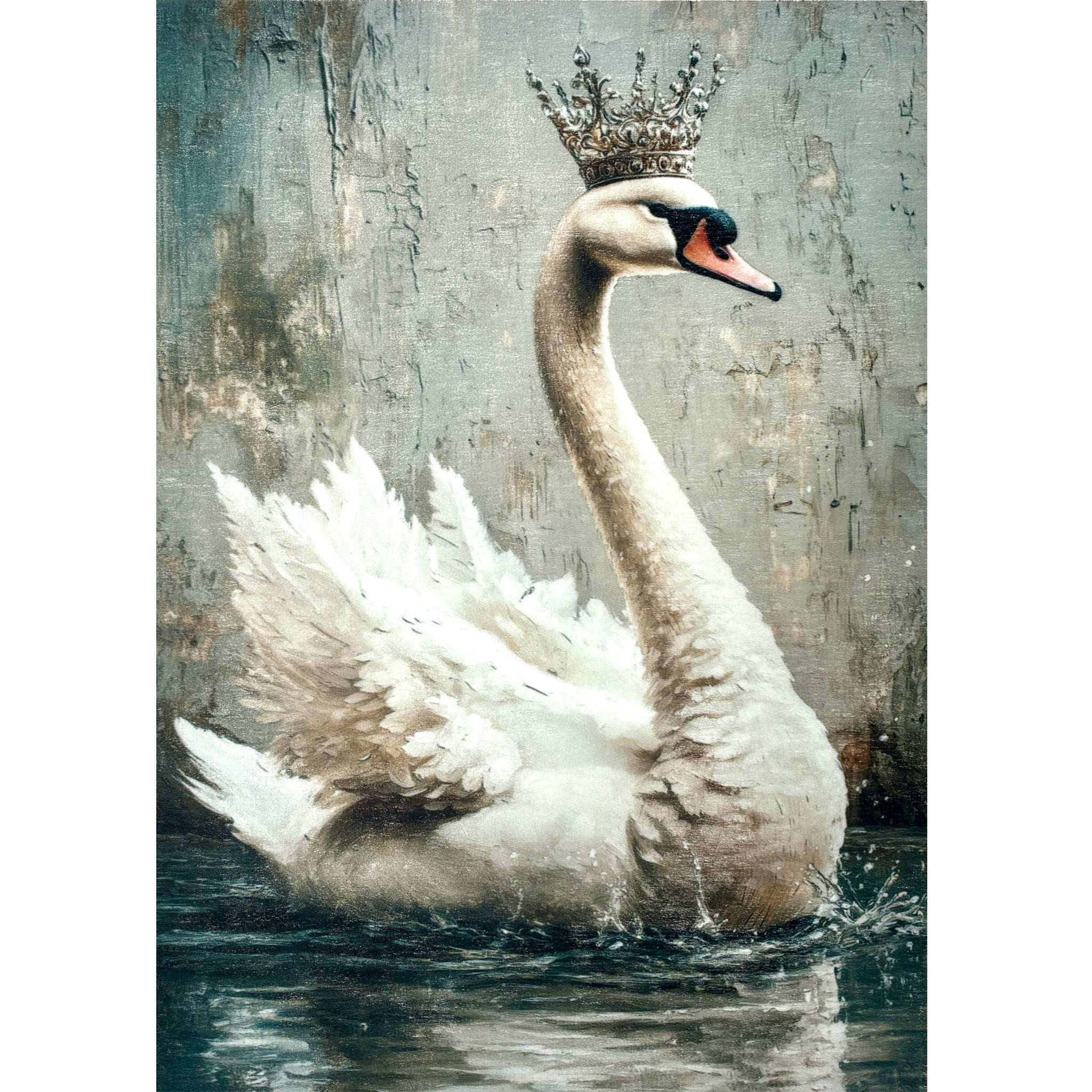 Exclusive Swan Serenity A3 Fiber Decoupage Papers (3 Pack) - Limited Edition - 0