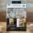 A package of ReDesign with Prima's The Art of Blooming A1 Fiber Paper is against a wood background.