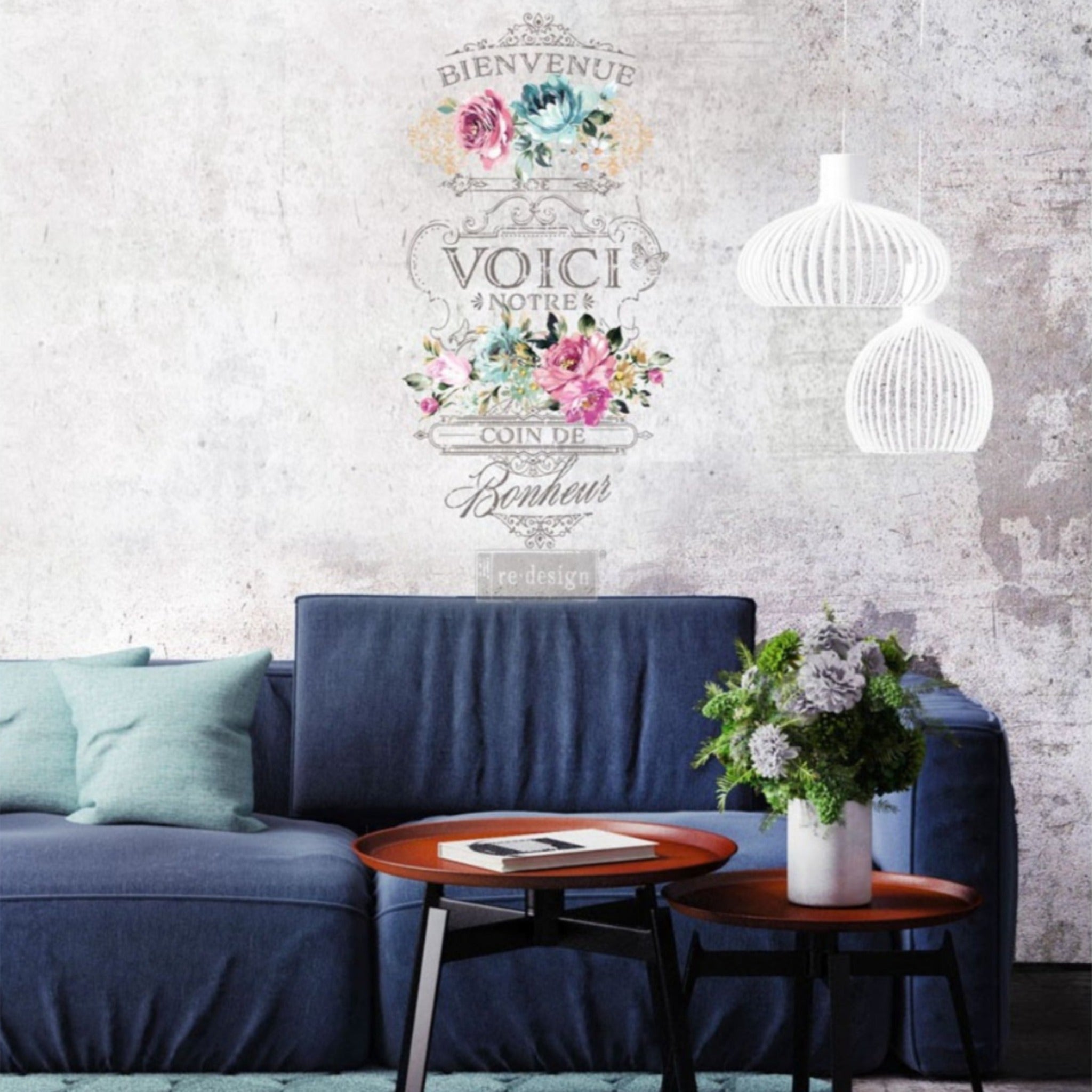 Fuchsia Sunset Furniture Transfer