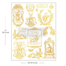 Gilded Spring water slide transfer sheet layout showing size 8.5x11 inches (21.5 x 27.9 cm)