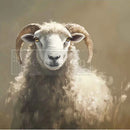 ReDesign with Prima Hillside Grazing A3 fiber decoupage paper featuring a horned ram in a soft golden meadow
