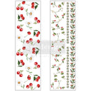 ReDesign with Prima Daisy Cherry Luxe Transfer, two clear acetate sheets with cherries, daisies, and vine border designs