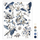 ReDesign with Prima Whispers by the Marsh furniture transfer sheet with herons, blue trees, stones, grasses, and marsh flowers