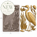 ReDesign with Prima Feathered Stillness silicone mold with heron, feather, reed, flower and stone castings