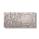 Mold with nativity scene figures on a white background