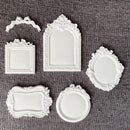 Finished cast examples from ReDesign with Prima Ornate Mini Frames silicone mold