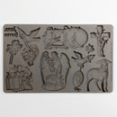 ReDesign with Prima Eternal Spring Faith silicone mold 5x8 showing cross, lamb, angel, dove and floral egg designs