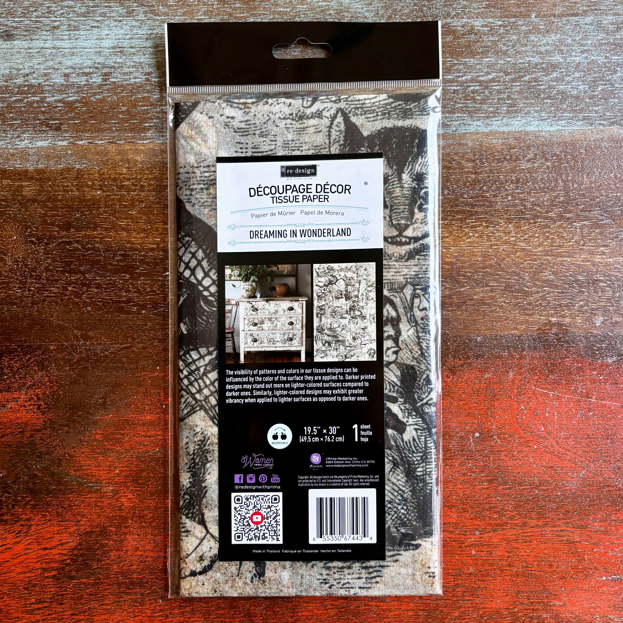Dreaming in Wonderland - Tissue Decoupage Paper - ReDesign