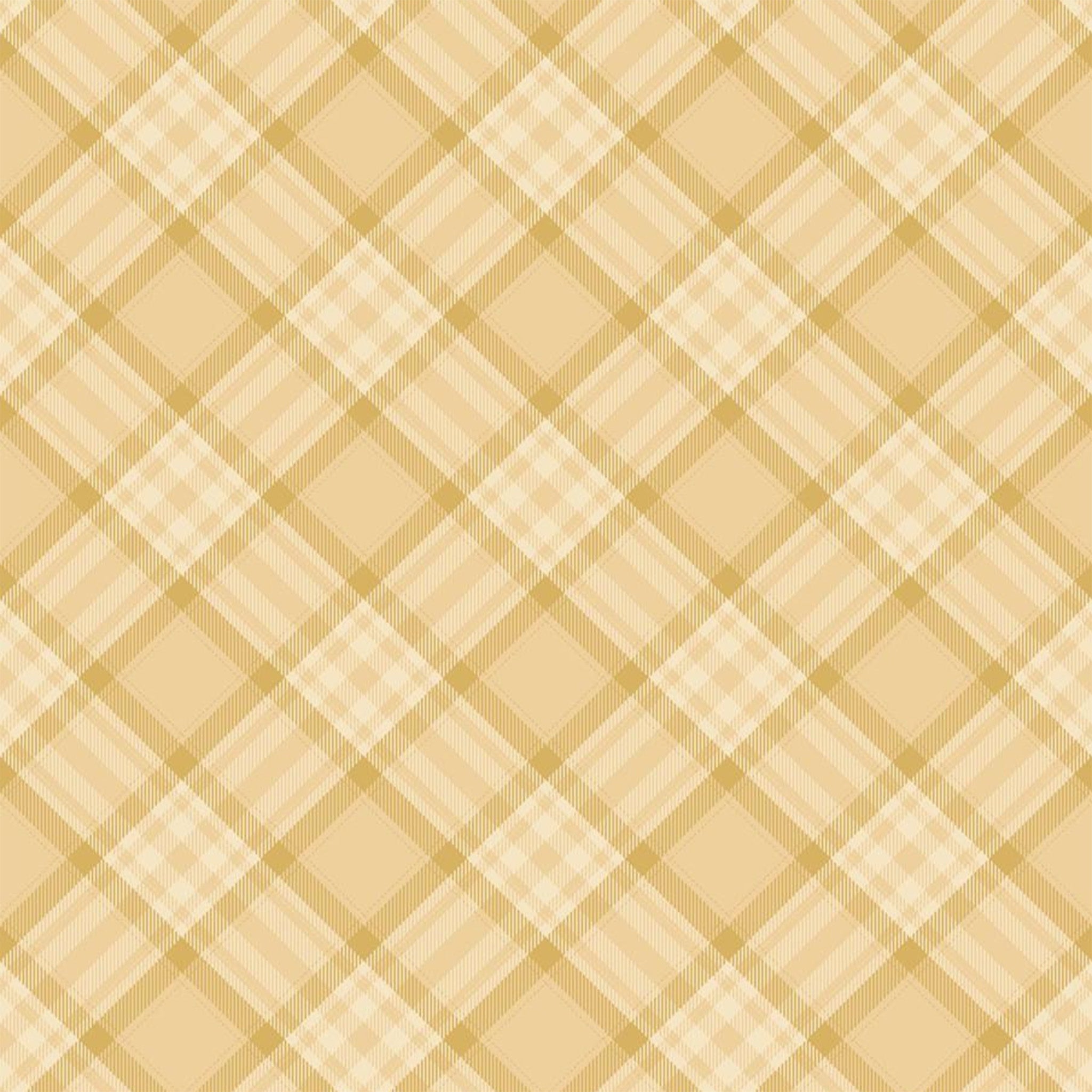 Close-up of a rice paper that features a continuous yellow plaid pattern.