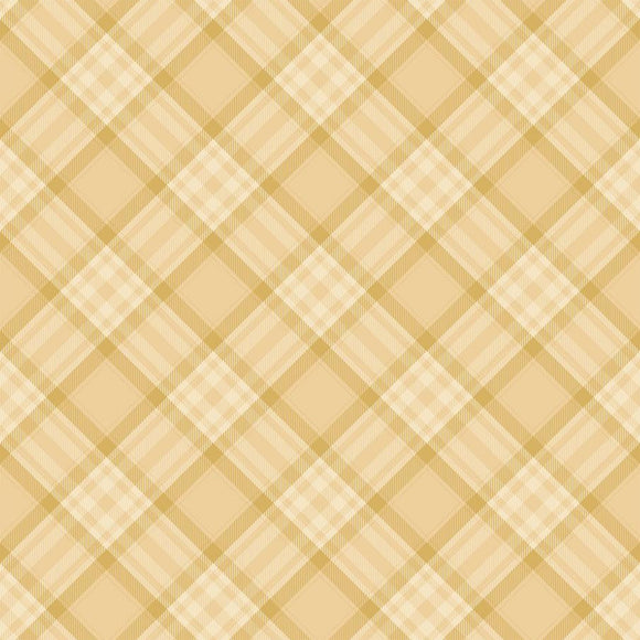 Close-up of a rice paper that features a continuous yellow plaid pattern.