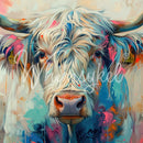 Whimsykel - Bessie Blue Cow Decoupage Paper (21x29, 14x20)-2