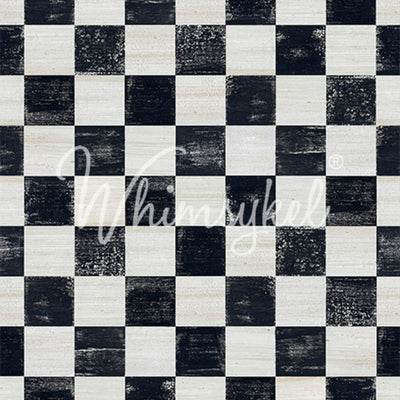 Whimsykel - Checked Out Decoupage Paper (21x29 Size)
