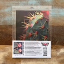 A package of Whimsykel's Desert Cactus tissue paper is against a wood background.