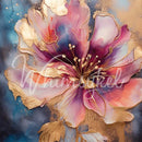 Whimsykel - Floral Metallic Ink Decoupage Paper (21x29, 14x20)-1