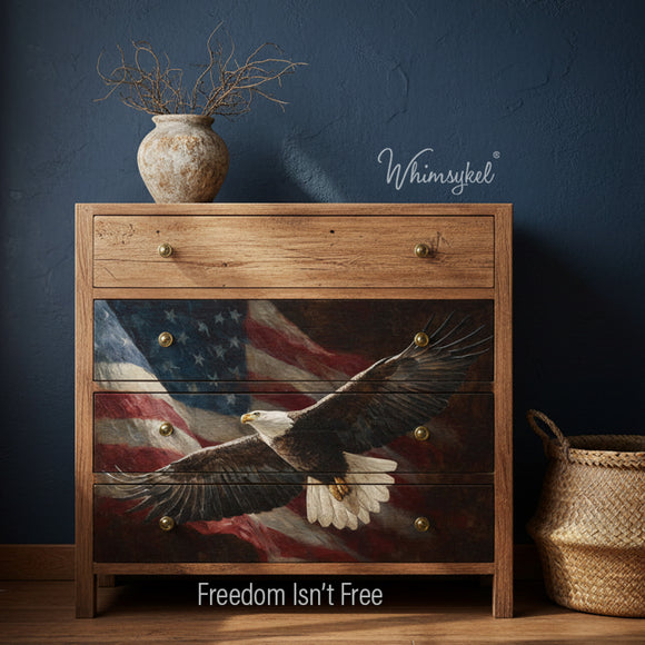 Whimsykel - Freedom is Not Free Decoupage Paper (21x29, 14x20)