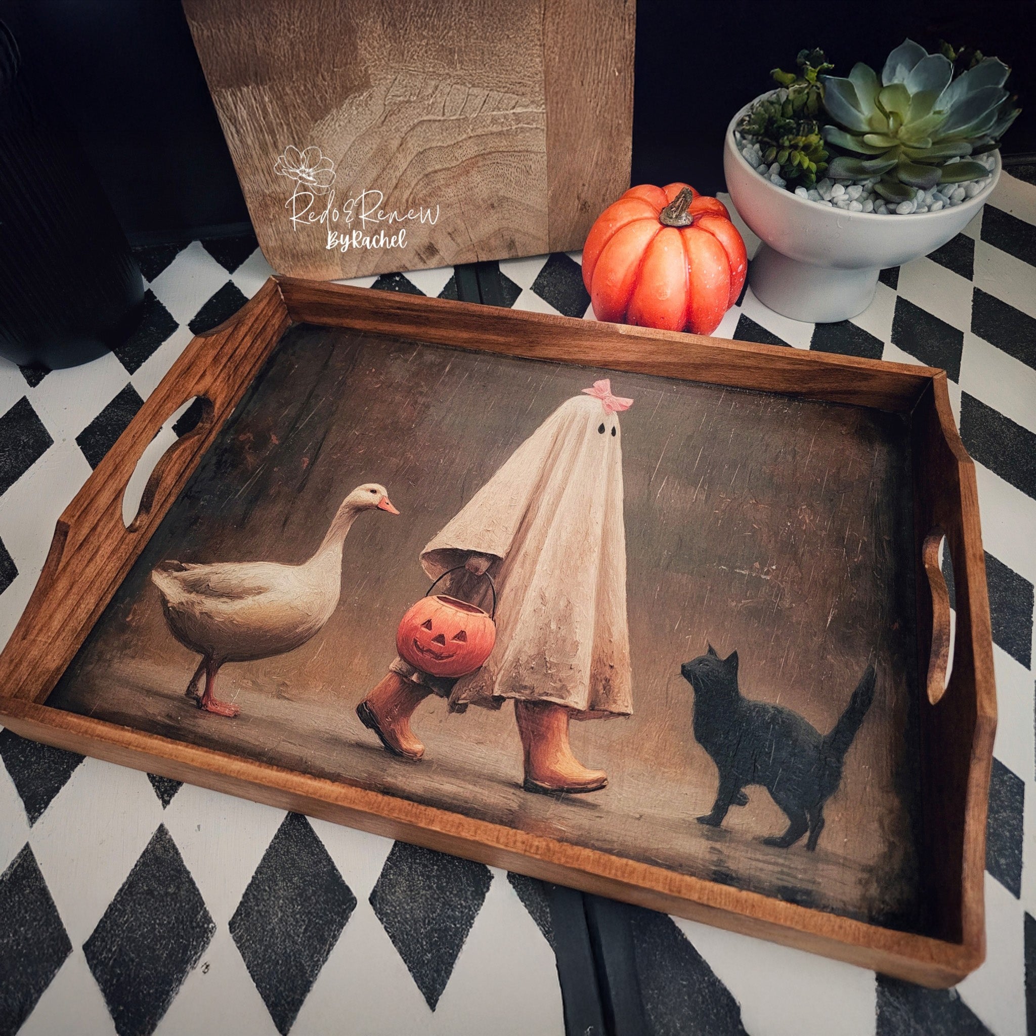 Whimsykel - Happy Halloween Collage Decoupage Paper (21x29 Size)