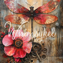 Whimsykel - Industrial Bloom Decoupage Paper (21x29, 14x20)-1