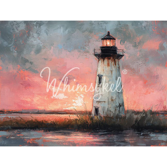 Whimsykel Cockspur Lighthouse Decoupage Paper | 21x29