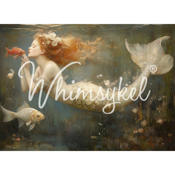 Whimsykel - Mermaid Kisses Decoupage Paper (21x29, 14x20)