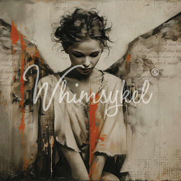 Whimsykel - Unseen Wings Decoupage Paper (21x29 Size)
