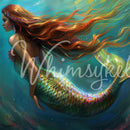 Whimsykel - Nadia Mermaid Decoupage Paper (21x29, 14x20)-1