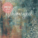 Whimsykel Winter Patina tissue decoupage paper 21x29 for furniture, teal-blue patina background with vintage damask scrollwork