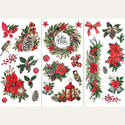 Three sheets of the Classic Christmas small transfer are against a white background.