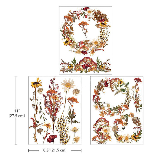 Dried Wildflowers - Small Furniture Transfer - ReDesign with Prima